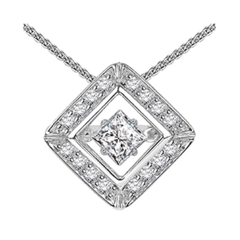 Gems One 14KT White Gold & Diamonds Stunning Neckwear Pendant - 7/8 ctw