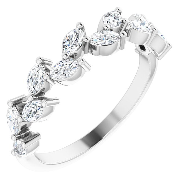 14K White 5/8 CTW Diamond Anniversary Band