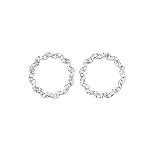 Gems One 14Kt White Gold Diamond (1/4Ctw) Earring