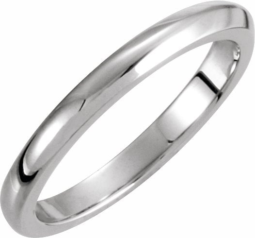 14K White 3 mm Solstice Solitaireu00ae Tapered Knife Edge Matching Band 16