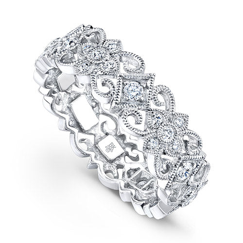 Beverley K 18k White Gold Diamond Band