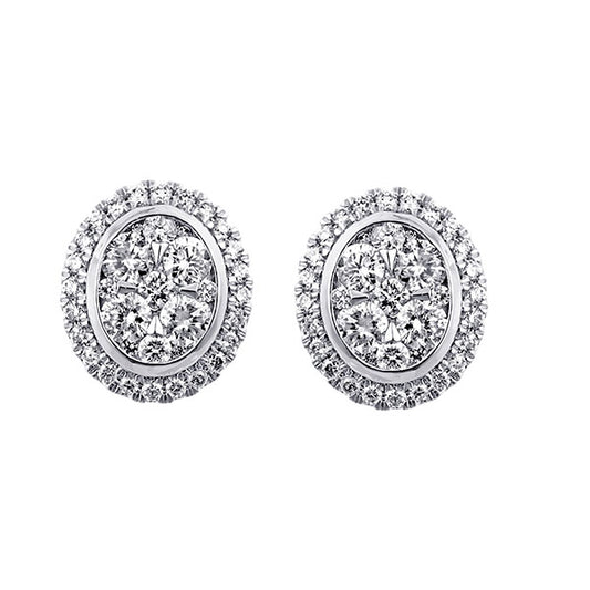 Gems One 14Kt White Gold Diamond (5/8Ctw) Earring
