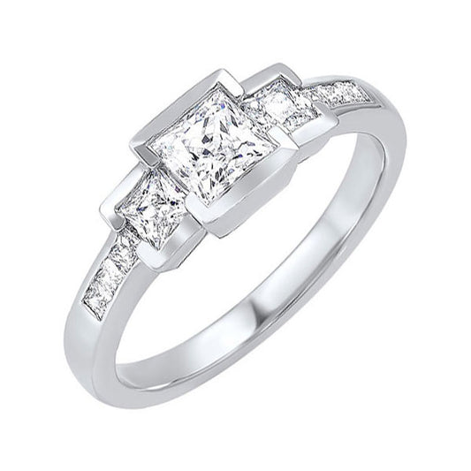 Gems One 14Kt White Gold Diamond (1 1/2Ctw) Ring