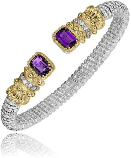 Vahan 14k Gold & Sterling Silver London Blue Topaz Bracelet