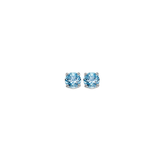 Gems One 14Kt White Gold Blue Topaz (1/4 Ctw) Earring
