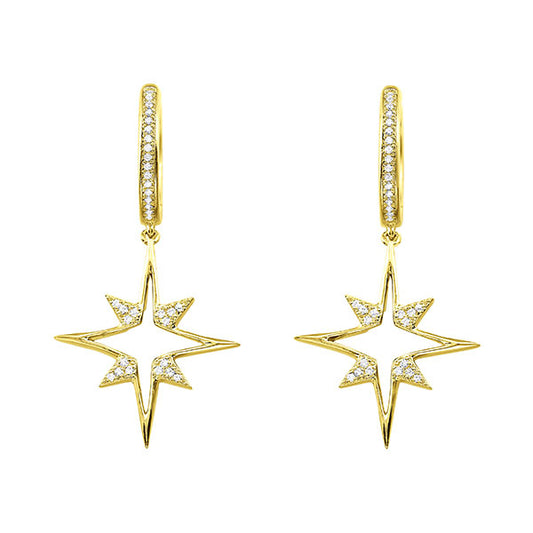 Gems One 14Kt Yellow Gold Diamond (1/8Ctw) Earring