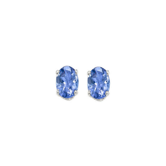 Gems One 14Kt White Gold Tanzanite (7/8 Ctw) Earring