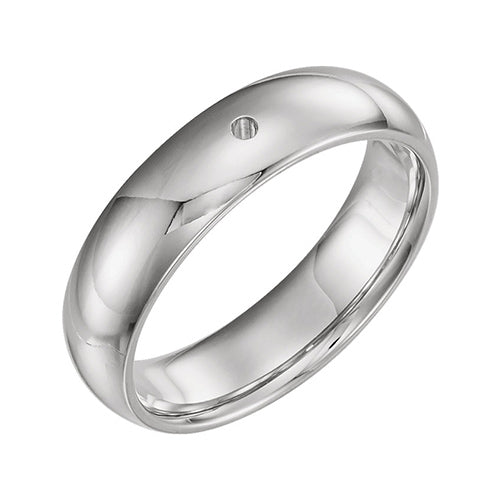 Stuller 14k White Gold 0.10ct Diamond Wedding Band