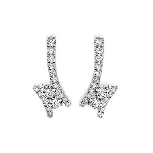 Gems One 14Kt White Gold Diamond (5/8Ctw) Earring