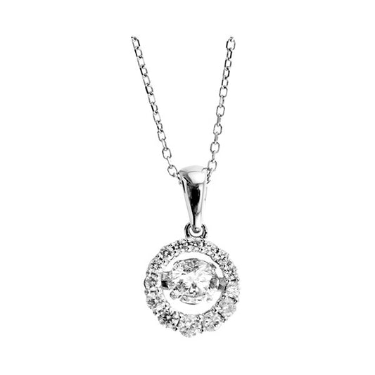 Gems One 14Kt White Gold Diamond (1/2Ctw) Pendant