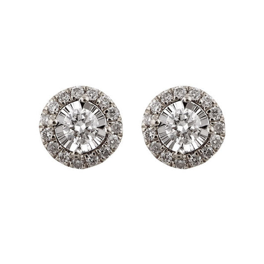 Gems One 14Kt White Gold Diamond (1/4Ctw) Earring