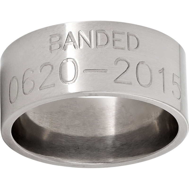 Duck Band Titanium Engraved Band