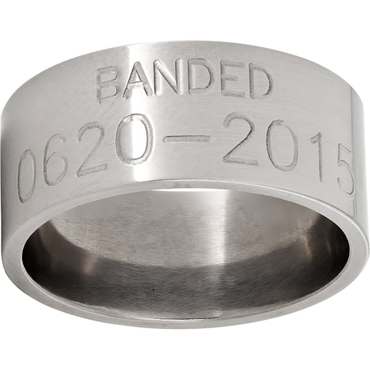 Duck Band Titanium Engraved Band
