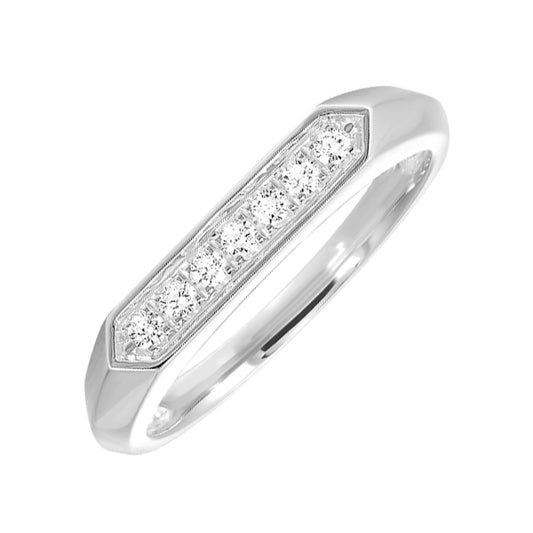 Gems One 10Kt White Gold Diamond (1/8Ctw) Ring