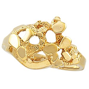 10K Yellow Nugget Ring