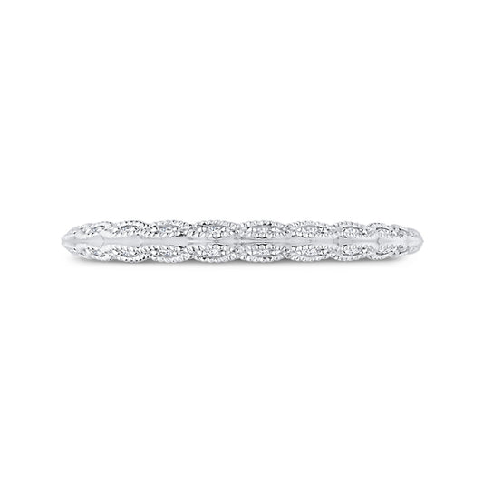 Shah Luxury 14K White Gold Diamond Wedding Band