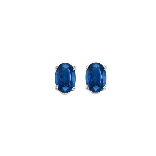 Gems One 14Kt White Gold Sapphire (1/2 Ctw) Earring