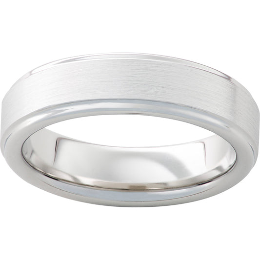 Serinium Flat Grooved Edge Band with Satin Finish