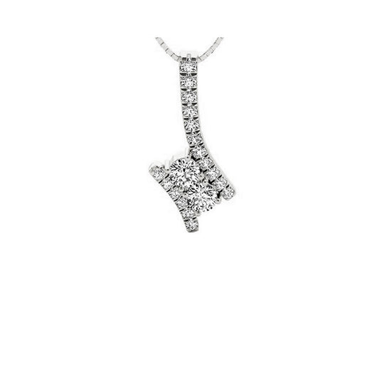Gems One 14Kt White Gold Diamond (1/4Ctw) Pendant