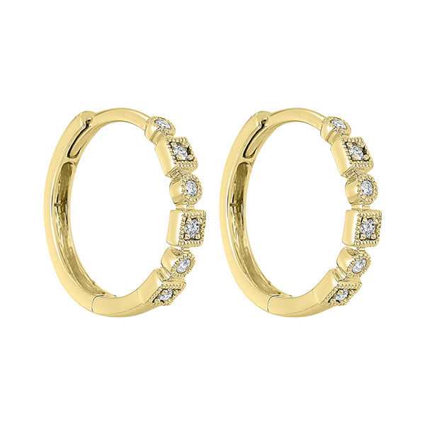 Gems One 14Kt Yellow Gold Diamond (1/8Ctw) Earring