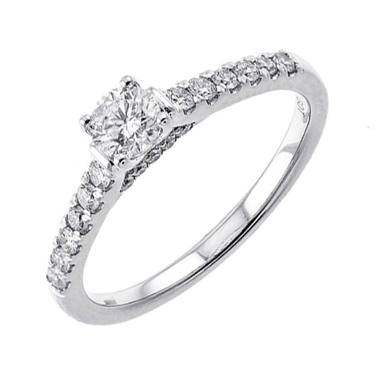 Gems One 14Kt White Gold Diamond(5/8Ctw) Ring