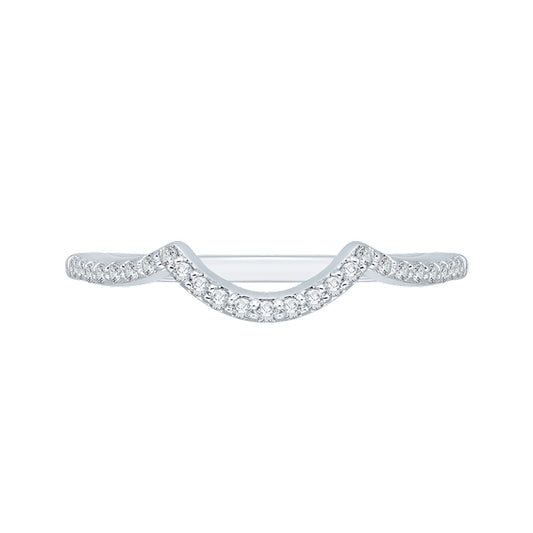 Shah Luxury 14K White Gold Diamond Wedding Band
