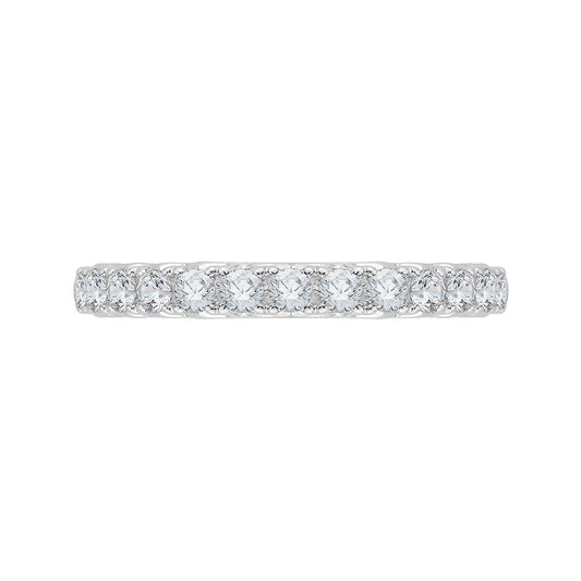 Shah Luxury 14K White Gold Diamond Wedding Band