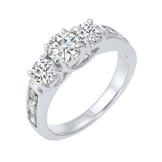 Gems One 14Kt White Gold Diamond (2Ctw) Ring