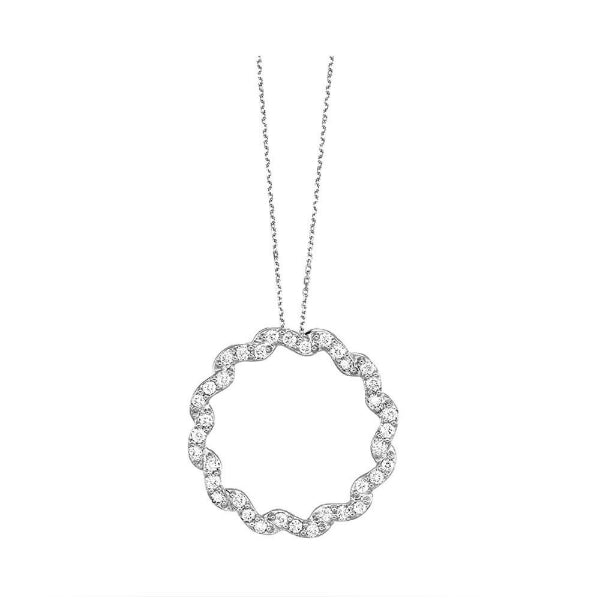 Gems One 14Kt White Gold Diamond (1/4Ctw) Pendant