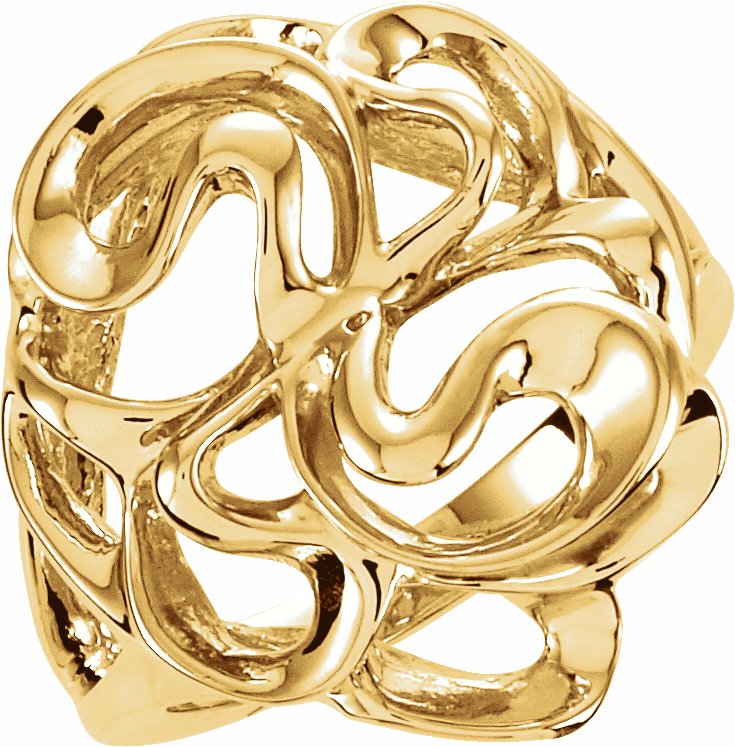 14K Yellow Freeform Ring