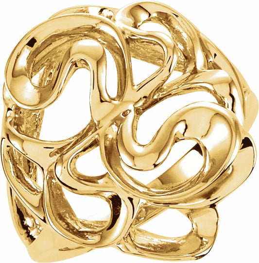 14K Yellow Freeform Ring