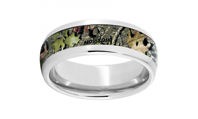 Serinium Domed Band with Mossy Oak Obsession Inlay