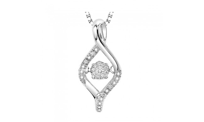 Gems One Silver Diamond (1/20 Ctw) Pendant