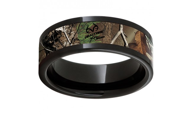 Black Diamond Ceramic Pipe Cut Band with RealtreeXtra Green Inlay