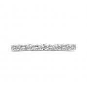 Shah Luxury 14K White Gold Marquise Diamond Wedding Band