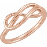 14K Rose Double Infinity-Inspired Ring photo