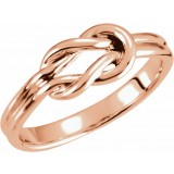 14K Rose 6 mm Knot Ring photo